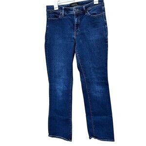 Talbots Bootcut Curvy Flawless Five-Pocket Jeans in Women's Sz 8 Stretch Blue